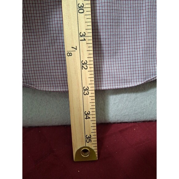 Brooks Brothers Dress Shirt Men 18 34 Regent Purple Cotton Spandex Blend Stretch - Picture 5 of 6